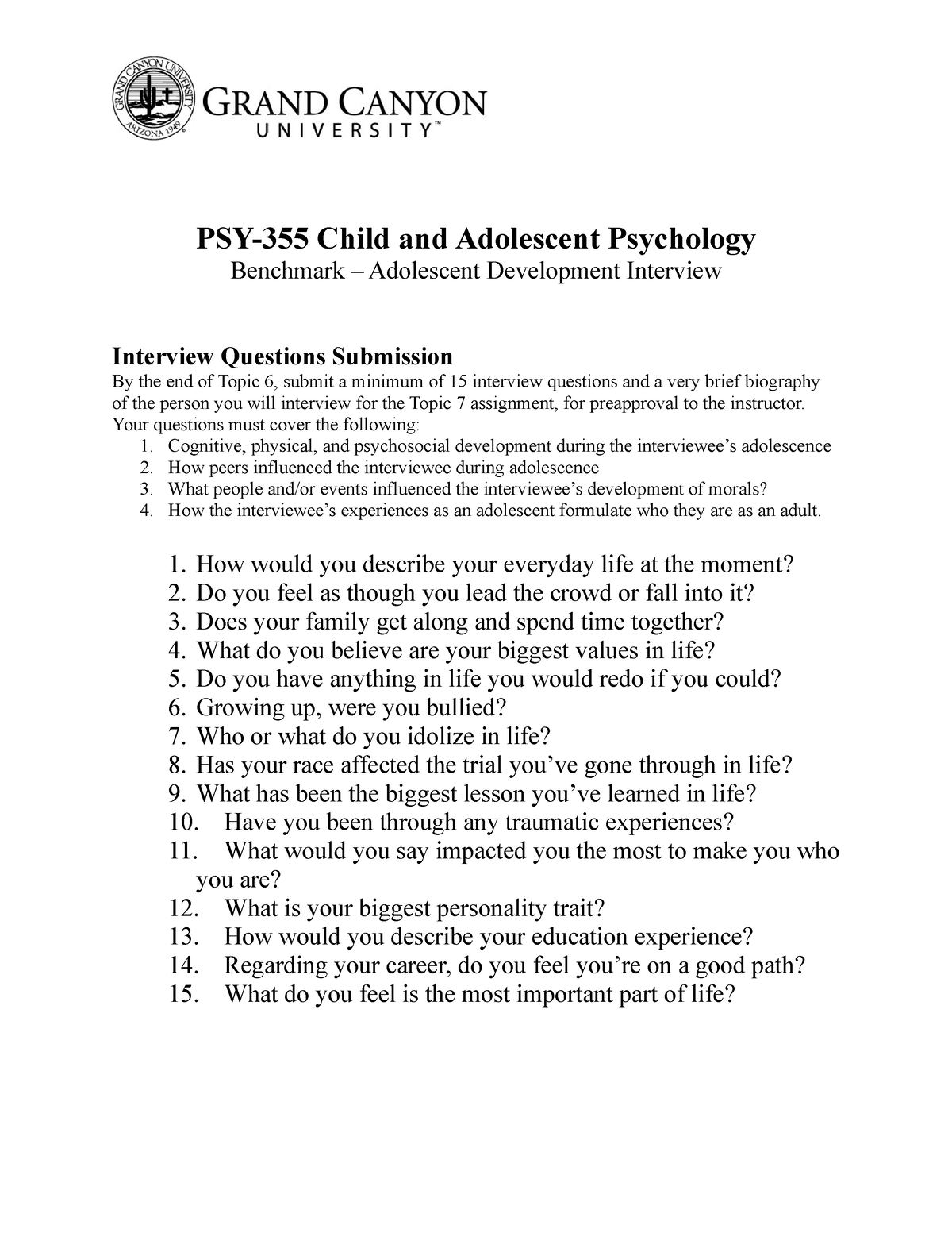 research and child development paper psy 355