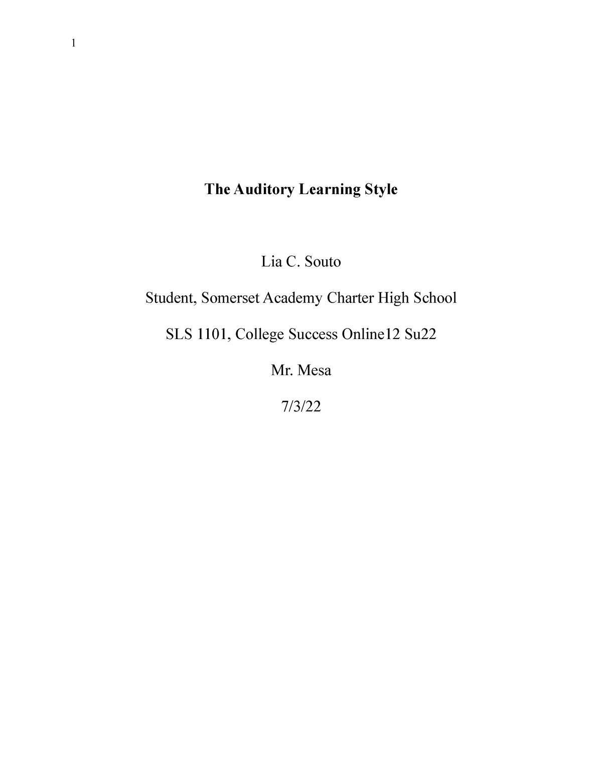PDF) VAK Styles of Learning Based on the Research of Fernald