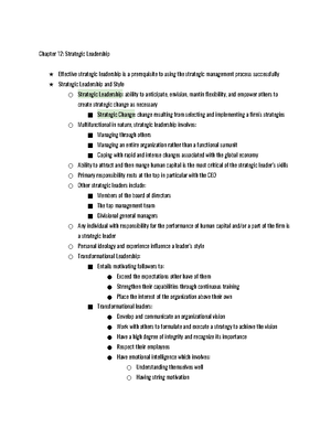 Chapter 11: Organizational Structure and Controls - Chapter 11 ...