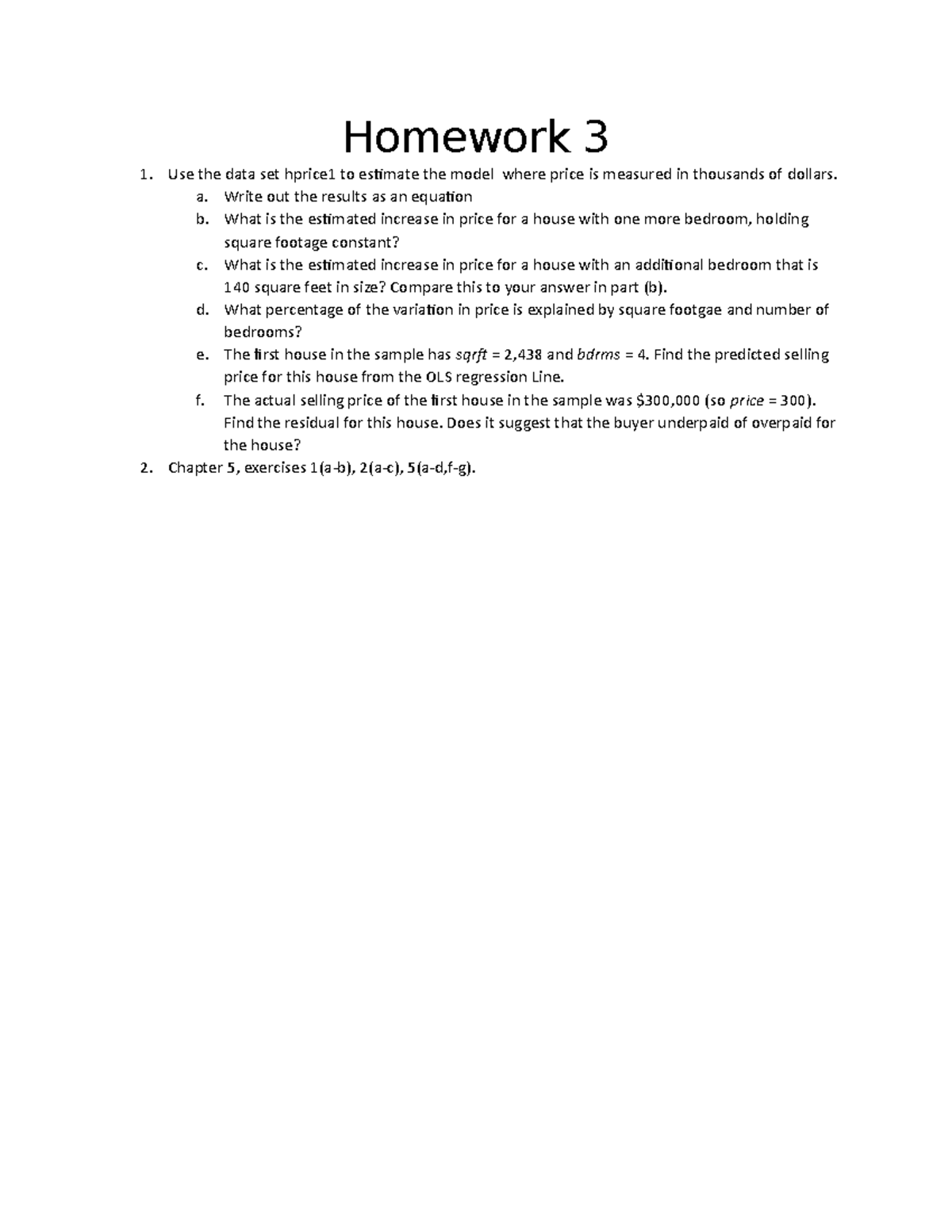 homework 3 1 statistics