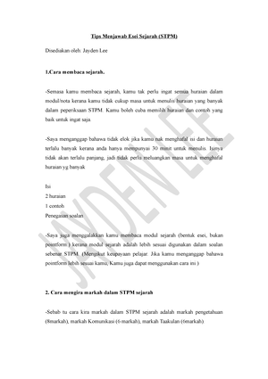 Teknik Jawab BHG B BM STPM SEM 1 2022 - TEKNIK MENJAWAB SOALAN BAHASA ...