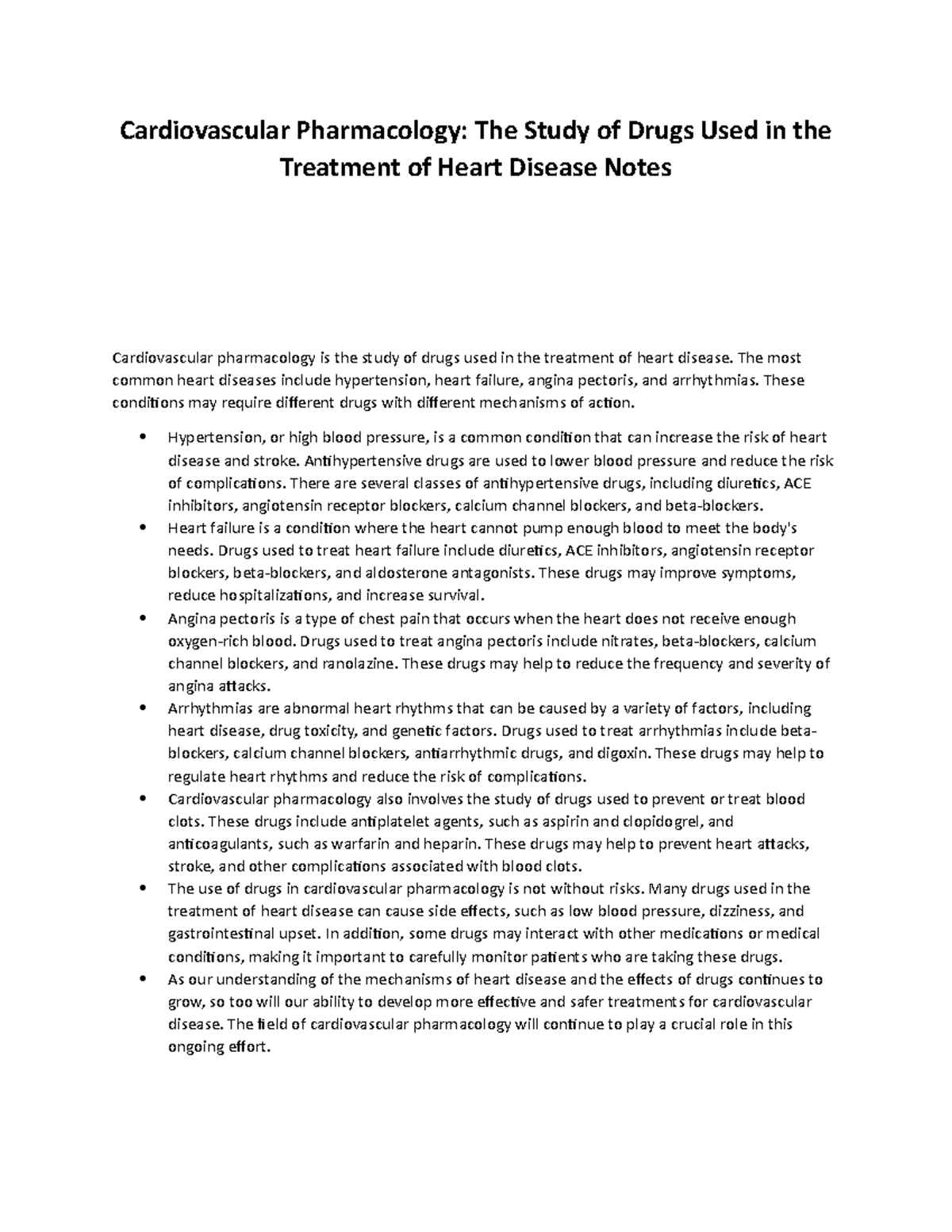 thesis statement for heart disease