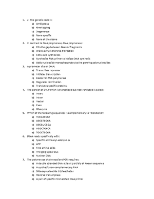 BIochemistry MCQ Questions - MCQ Questions In Biochemistry The Correct ...