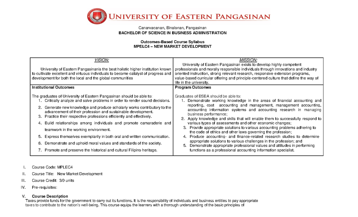 New Market Development - Canarvacanan, Binalonan, Pangasinan BACHELOR ...