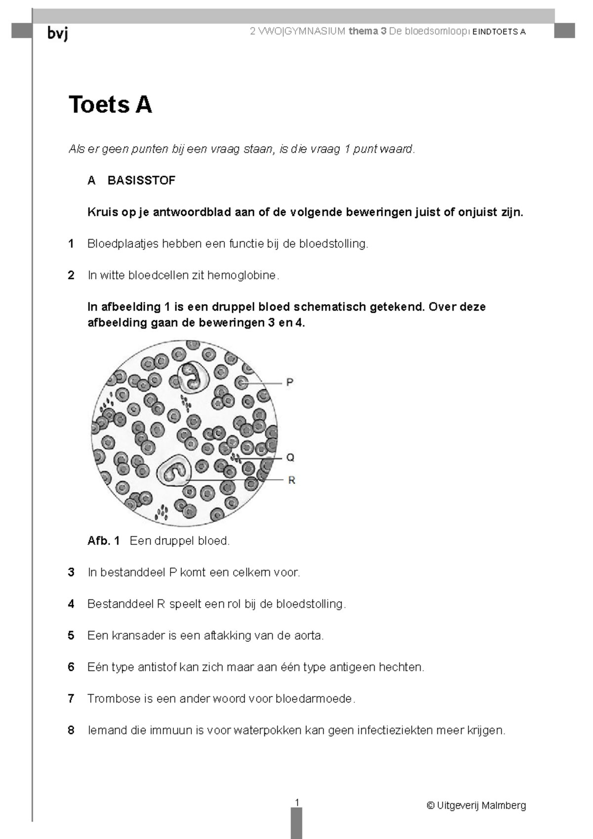 Biotoets A - Oefentoets Om Te Maken Bij Biologie MAX - Toets A Als Er ...