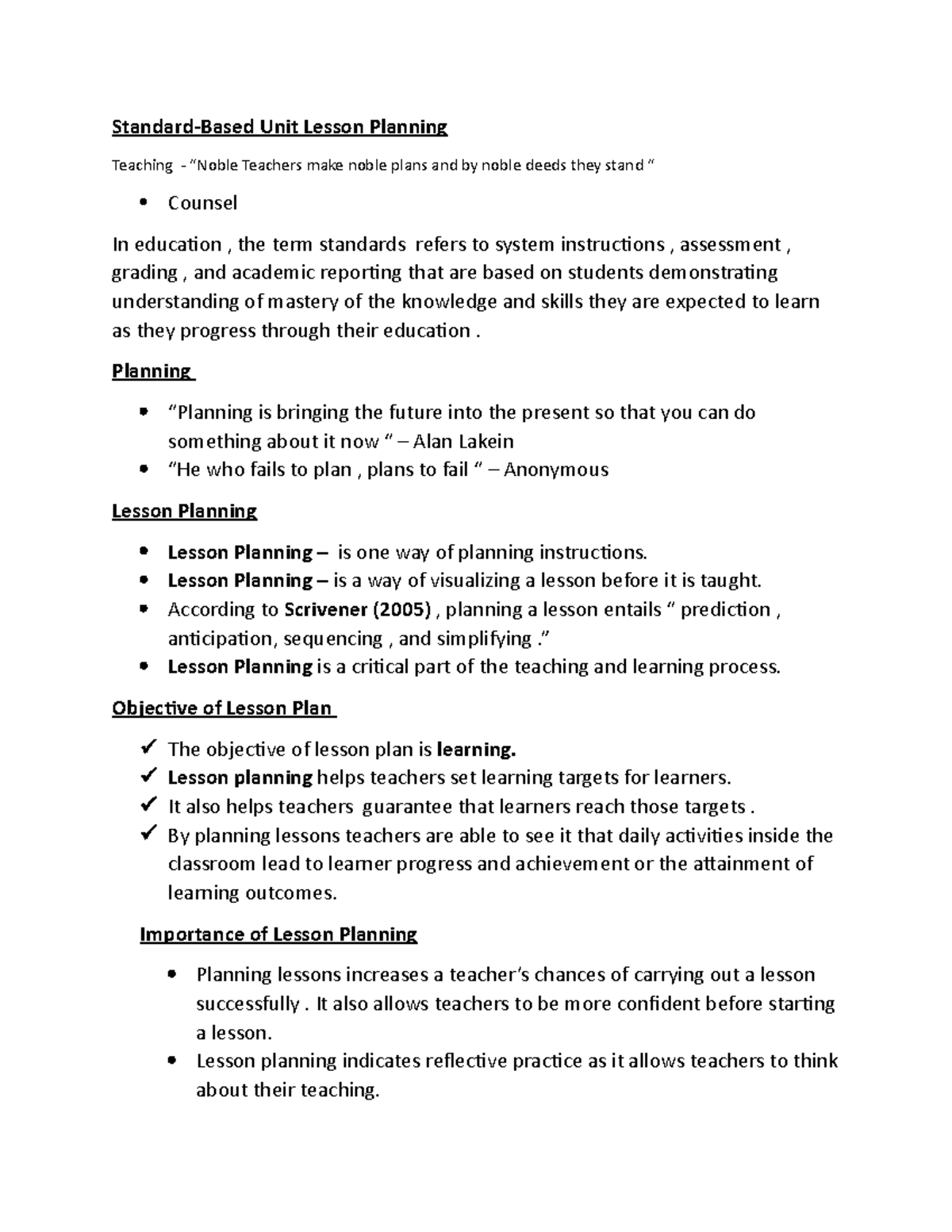 English-A Standard Based-UNIT Lesson Planning - Standard-Based Unit ...