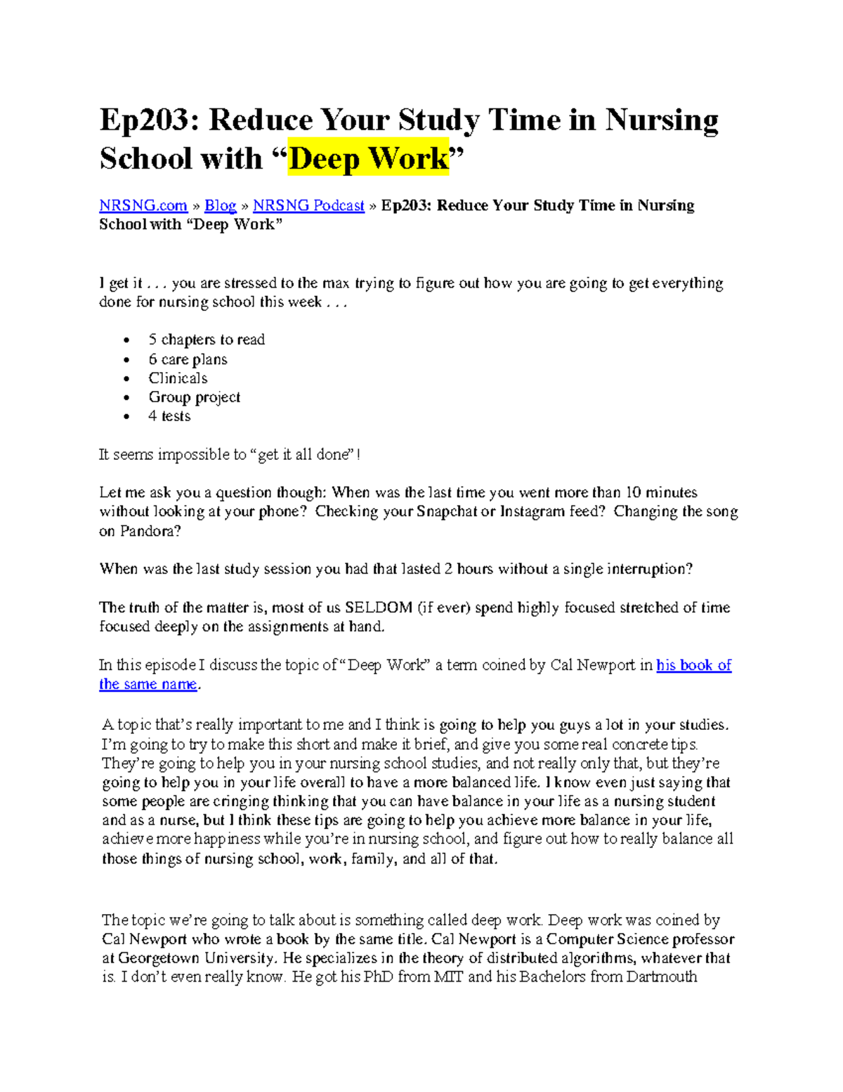 nursing-blog-article-deep-work-ep203-reduce-your-study-time-in