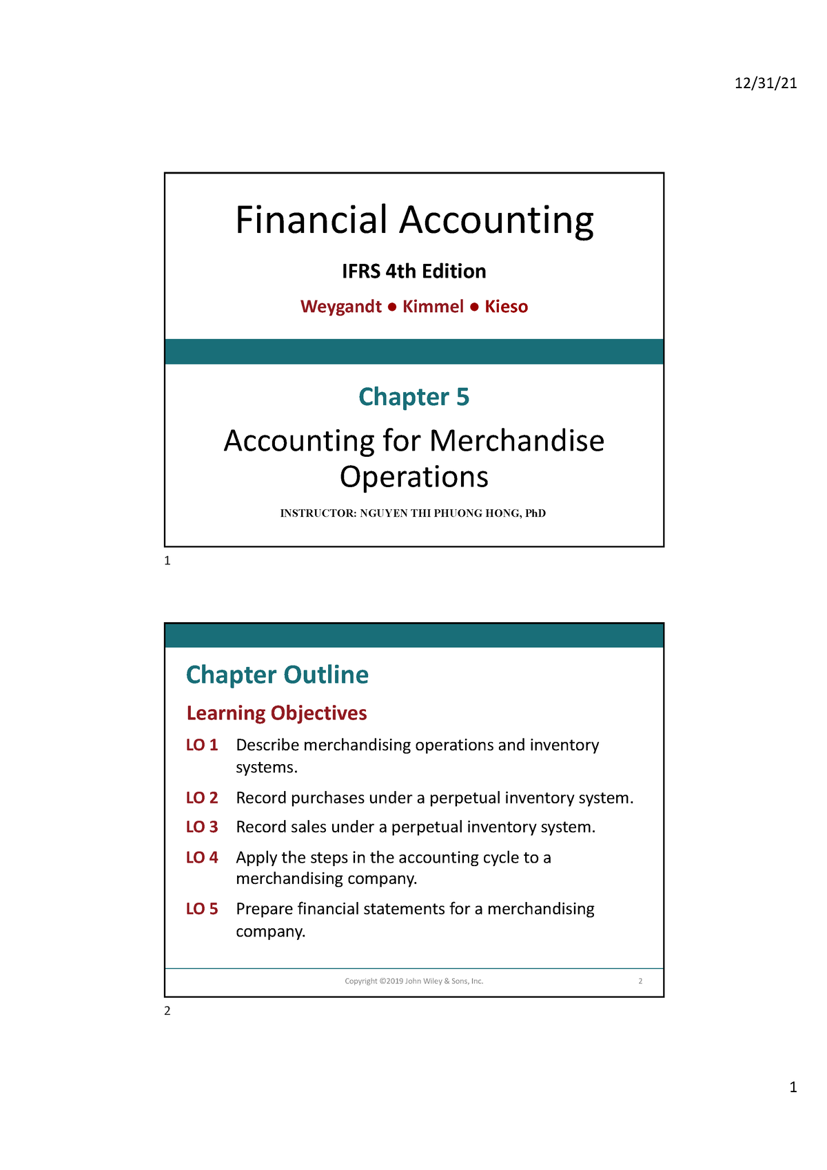 Chapter 5 - Financial Accounting IFRS 4th Edition Chapter 5 Accounting ...