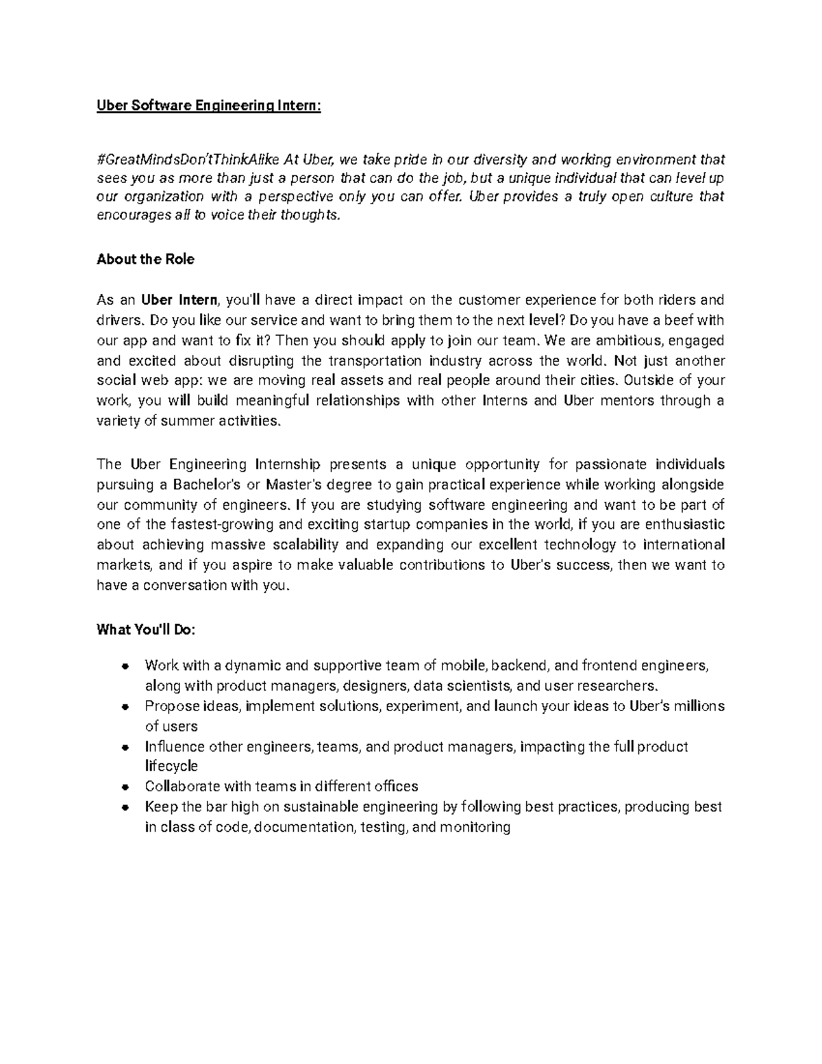 Java: Artificial Intelligence DFGVG - Uber Software Engineering Intern ...