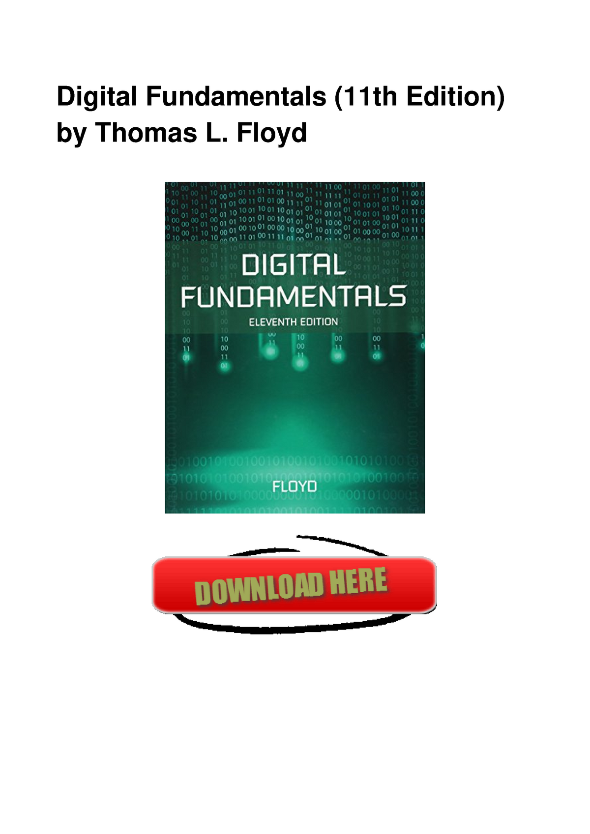 digital fundamentals 11th edition pdf free download
