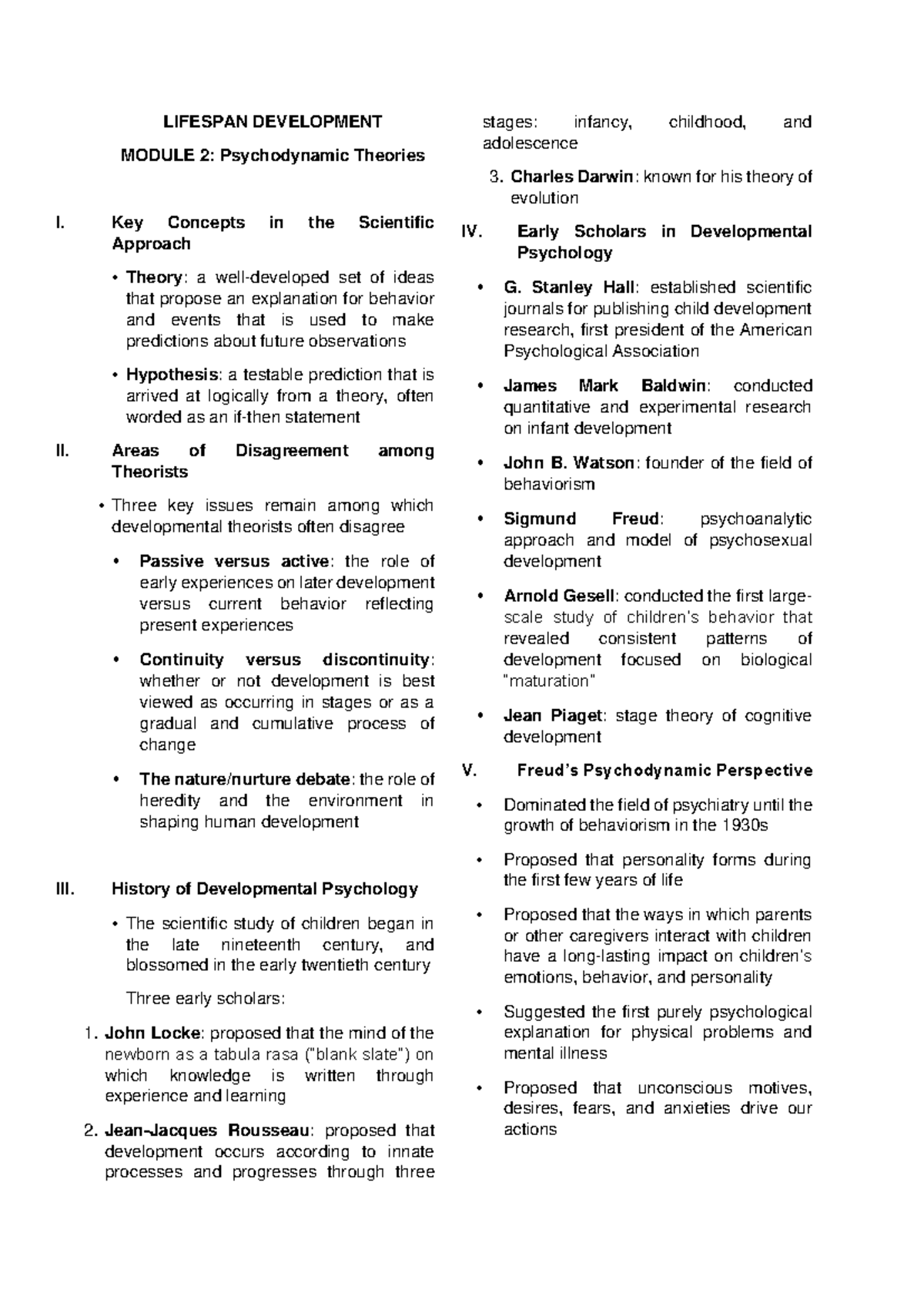 Devpsych Reviewer Module 2 - LIFESPAN DEVELOPMENT MODULE 2 ...