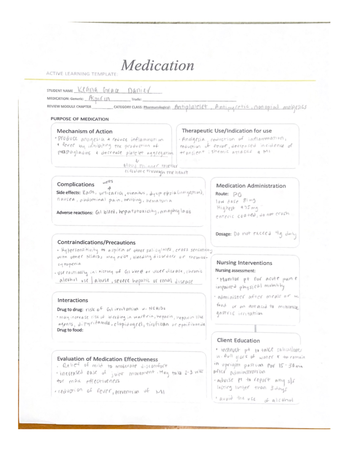 Medication Nur1015 Studocu Medication Nur1015 Studocu