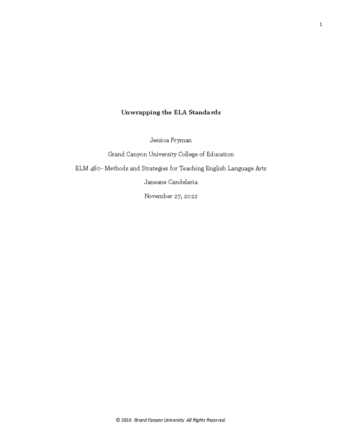 ELM-480-T1-Unwrapping the ELA Standards Template - Unwrapping the ELA ...