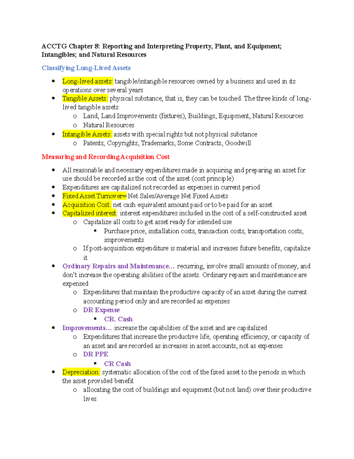 Acctg Chapter 8 - Essentials of Accounting - ACCTG Chapter 8: Reporting ...