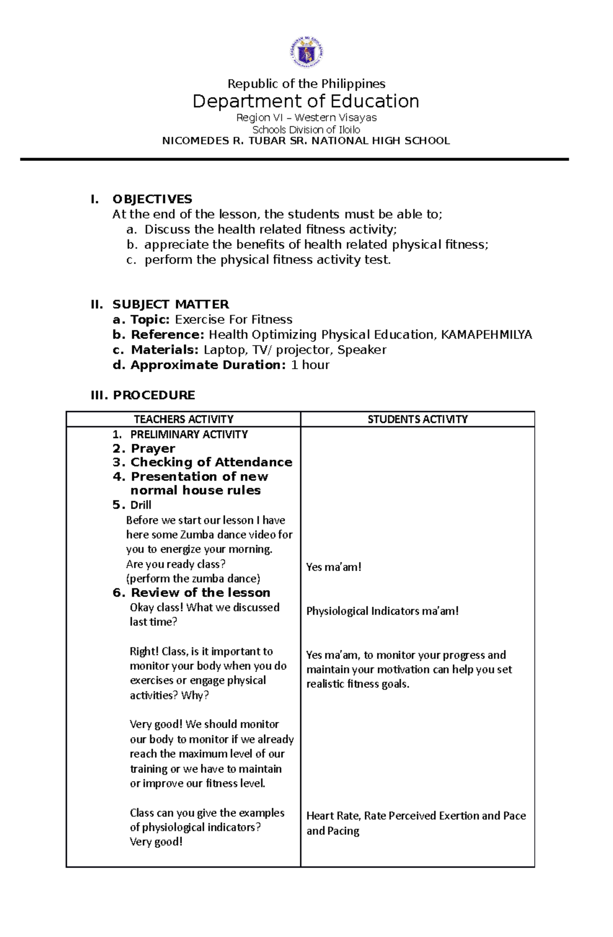 Lp 11 - lesson - Department of Education Region VI – Western Visayas ...