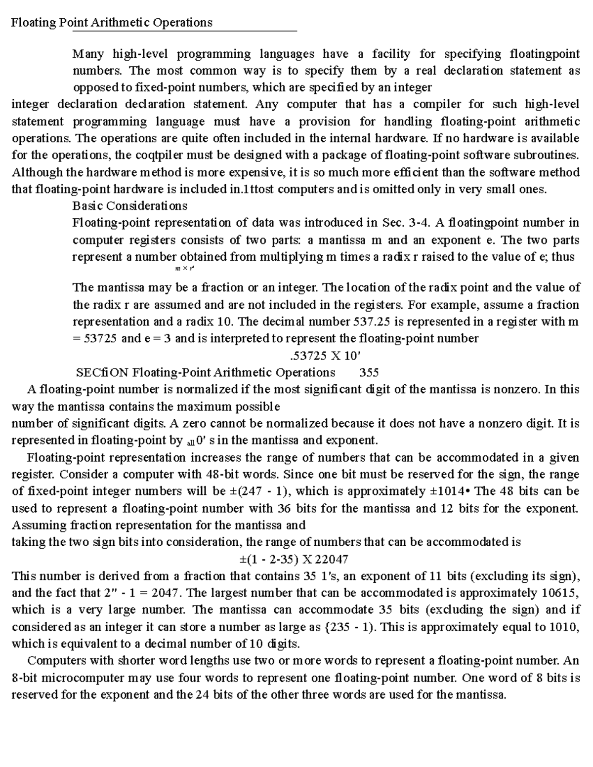 floating-point-arithmetic-operations-the-most-common-way-is-to