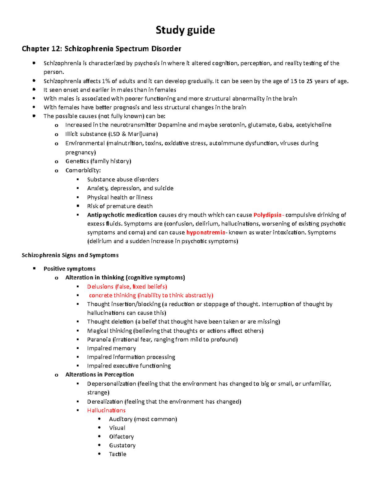 Mental Health Exam 3 Study guide - Study guide Chapter 12 ...
