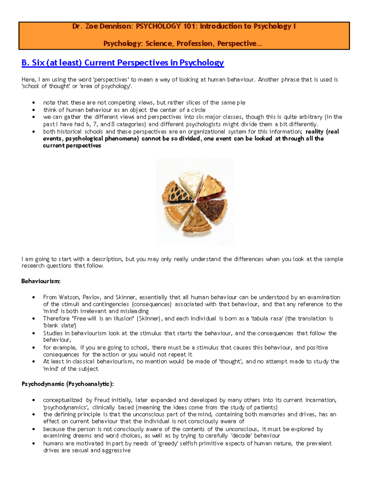 101 Module One Science Profession Perspective File Two Dr. Zoe