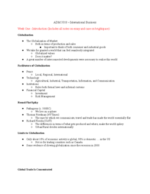 Final Paper Guidelines - ADM 3318 - ADM 3318 – International Business ...