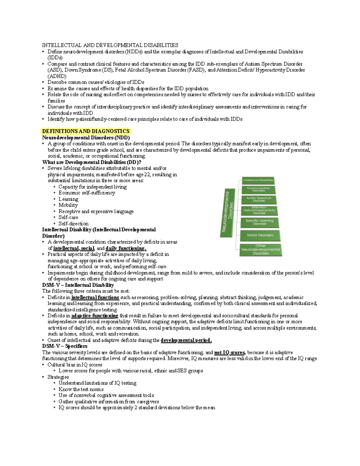 Week 10 Lecture notes - Goes over the concept and gives a brief ...