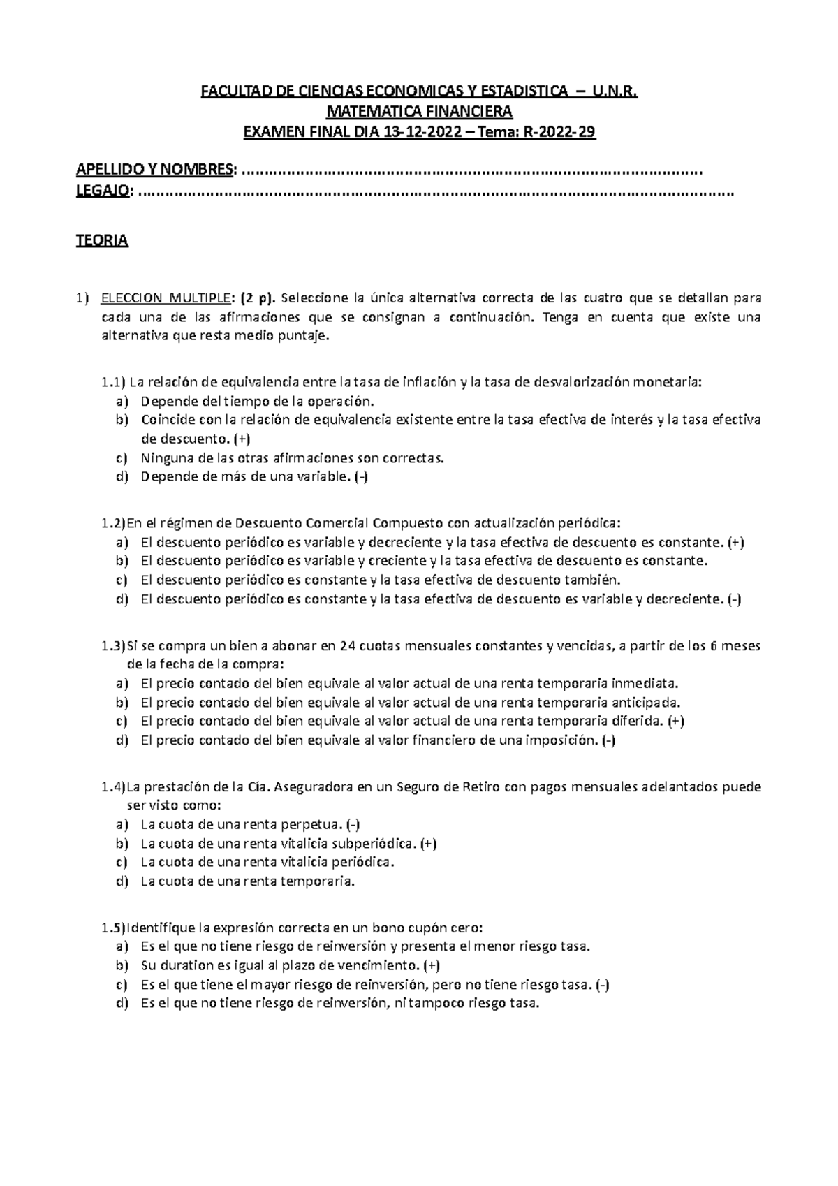 Examen Final Regular 13.12.2022 - Tema R-2022-29 - Con Soluciones ...