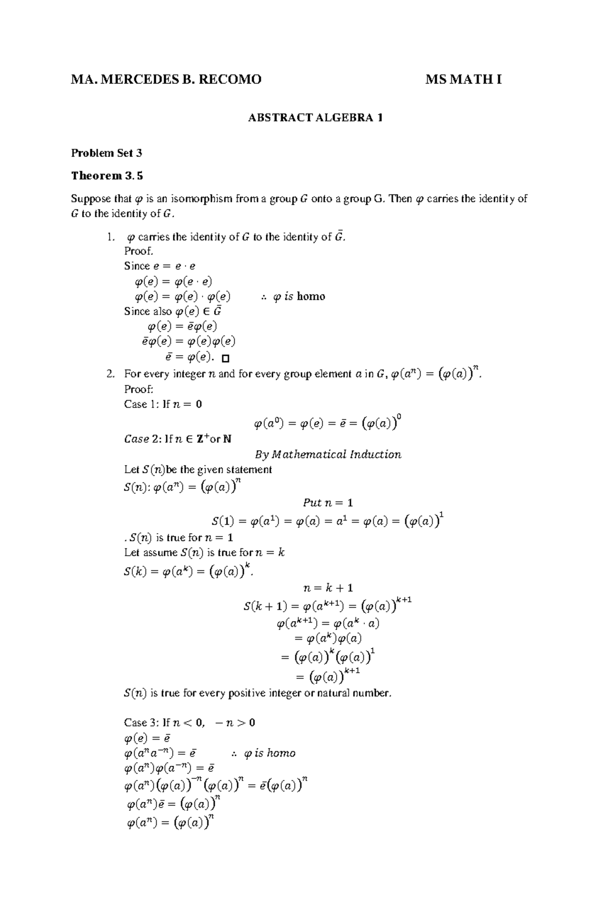 Problem Set 3 - Improve analysis - MA. MERCEDES B. RECOMO MS MATH I ...