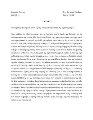 Pagsuri Ng Pelikula Leonardo - SEVEN SUNDAYS Leonardo, Deniese Prof ...