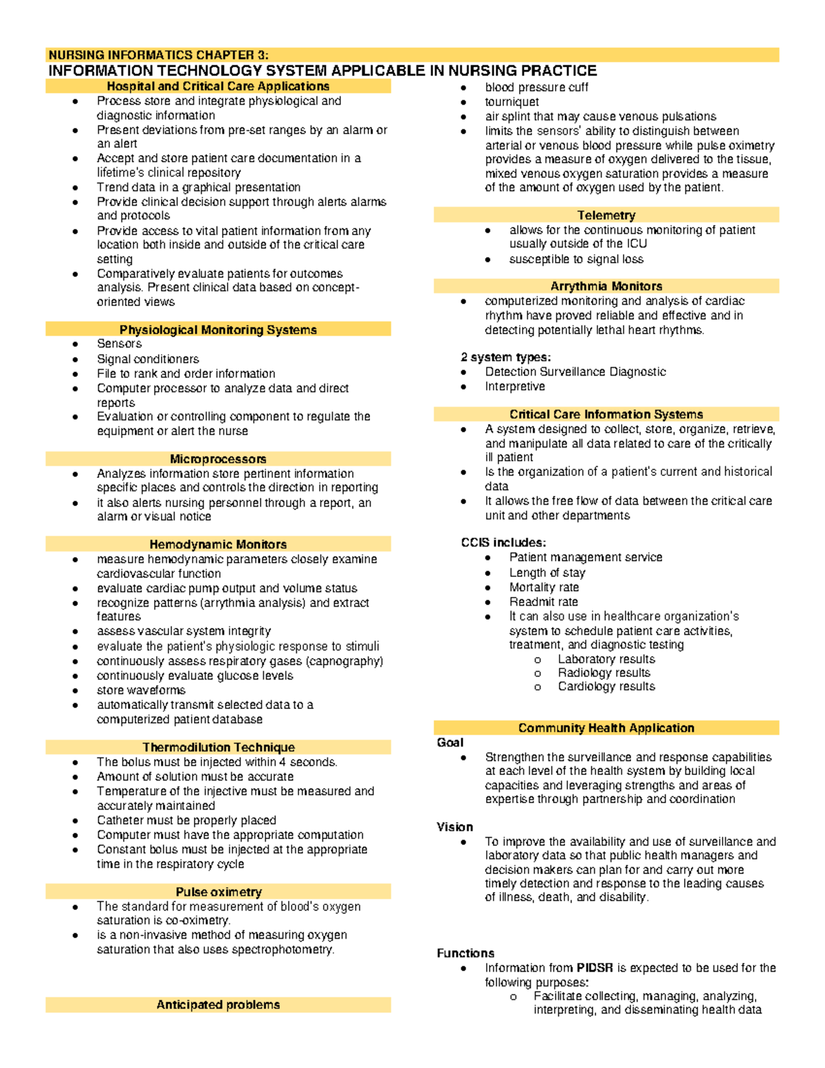 NI CHAP 3 - EBP - INFORMATION TECHNOLOGY SYSTEM APPLICABLE IN NURSING ...