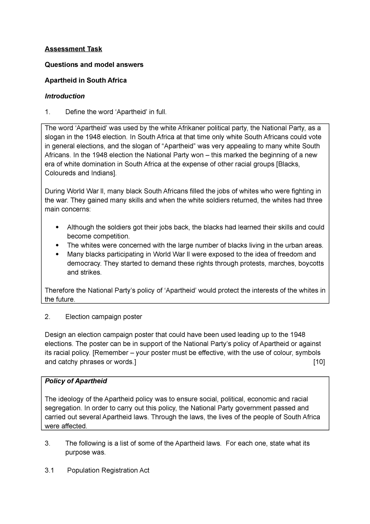 good research questions for south african apartheid