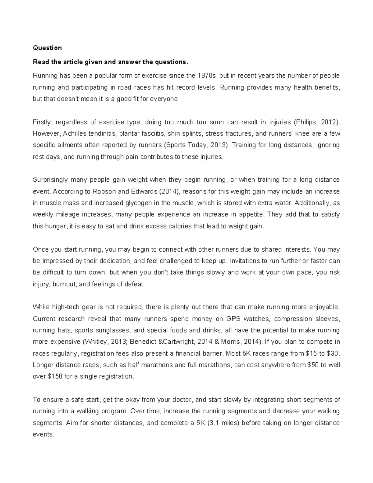 APA STYLES REQUIRED FOR ELC550 - Question Read the article given and ...