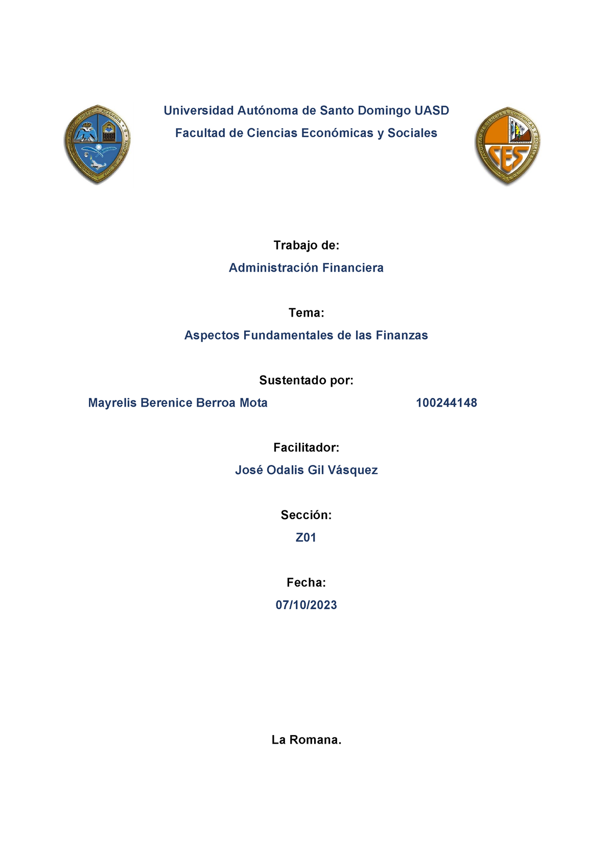 Aspectos Fundamentales De Las Finanzas - Universidad Autónoma De Santo ...