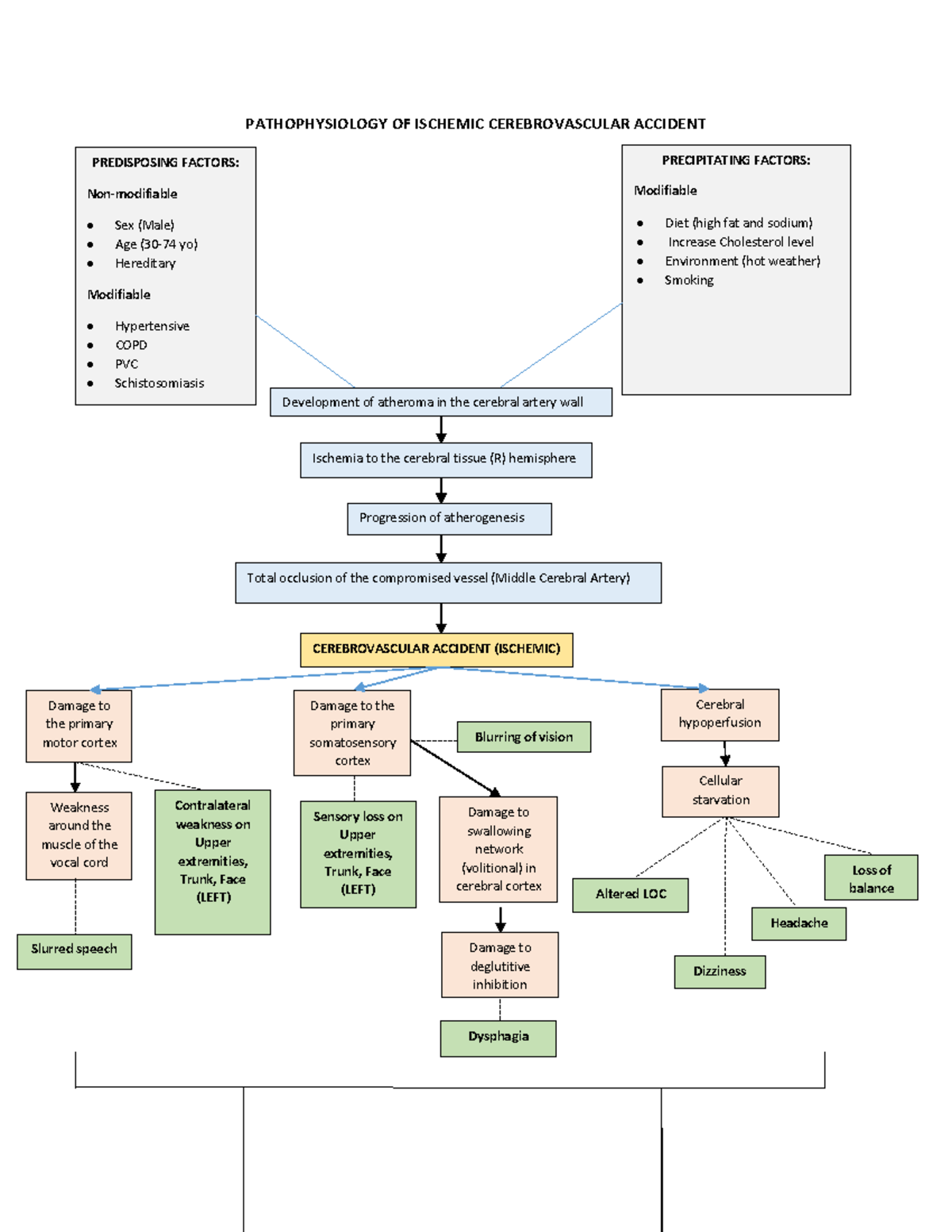 Pathophysiology OF Ischemic Cerebrovascular Accident - PATHOPHYSIOLOGY ...