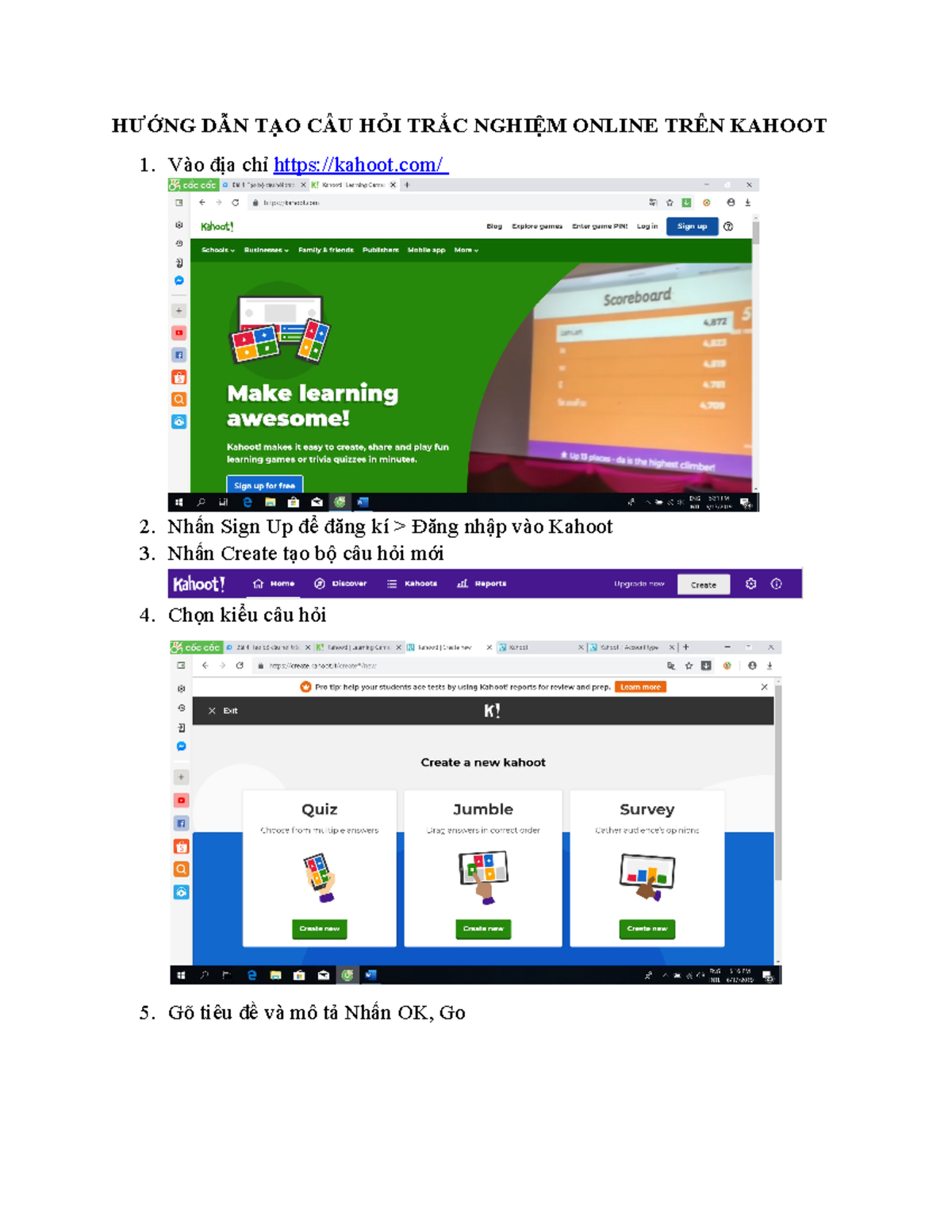 Kahoot lich su tai lieu tham khao ng ph ng h c h ng d n t o c u