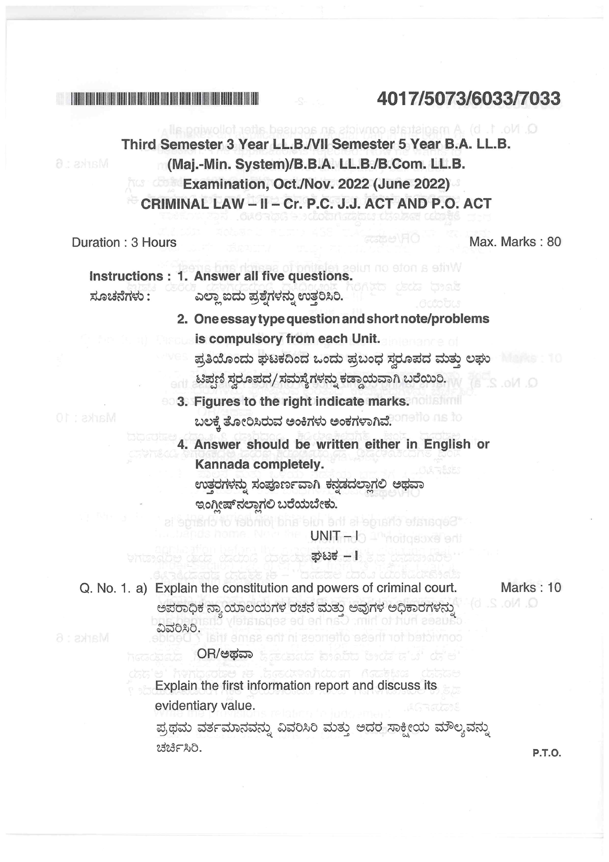 Z-Criminal Law-II Crpcnov 202280 - Bachelors In Business Administration ...