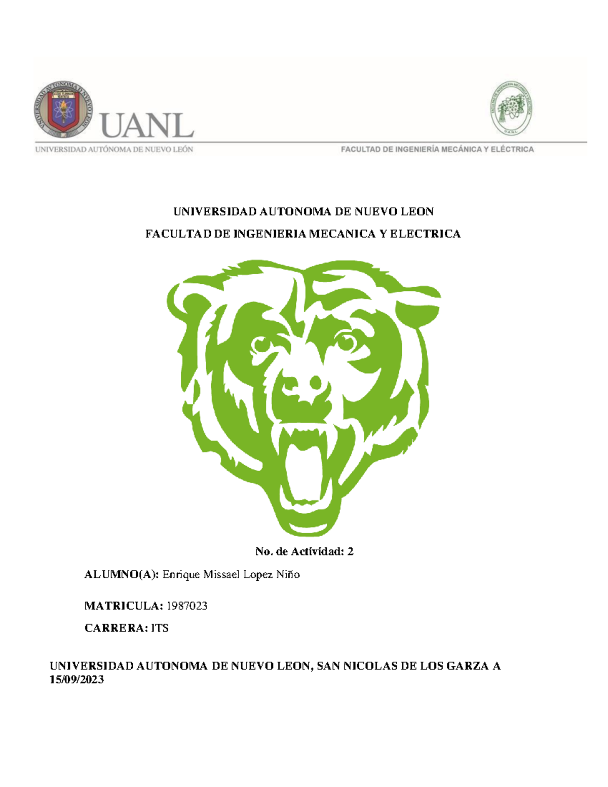 Actividad 2 - Tecnica del Arbol - UNIVERSIDAD AUTONOMA DE NUEVO LEON ...