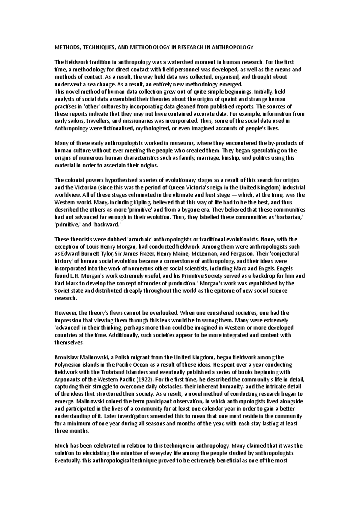 Methods - Lecture notes 11 - METHODS, TECHNIQUES, AND METHODOLOGY IN ...