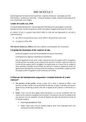 BRF-Note-Module-1 - Best suitable for Kerala University BBA students ...