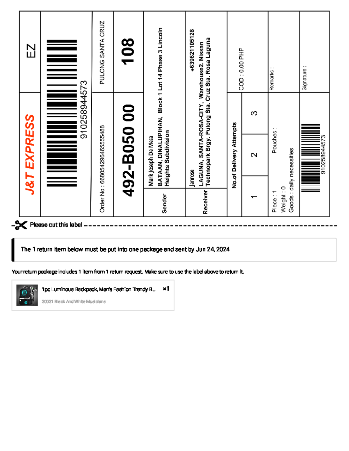 Temu Web Document 2 - Literature in English - Please cut this label The ...