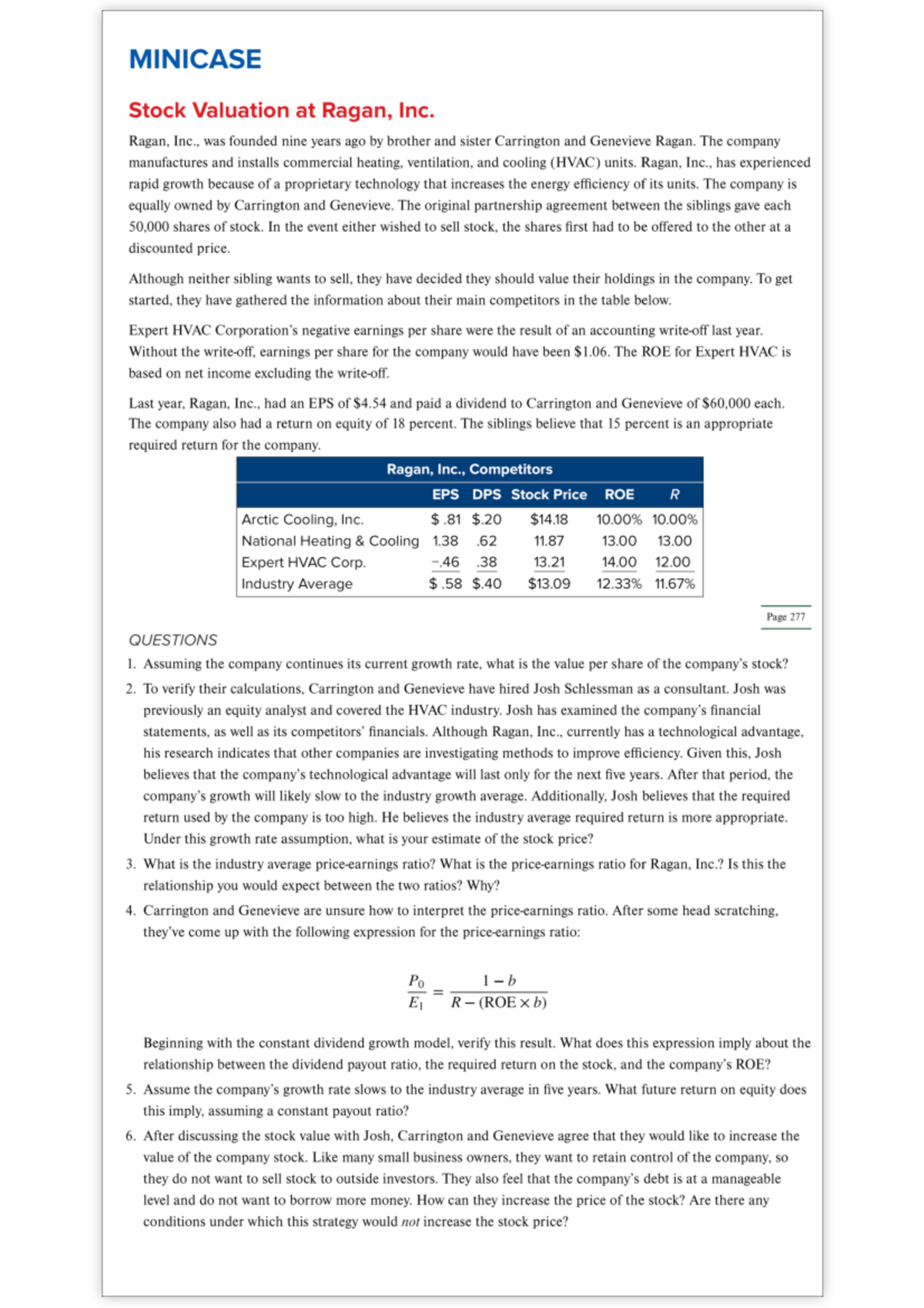 corporate finance case study orange computers