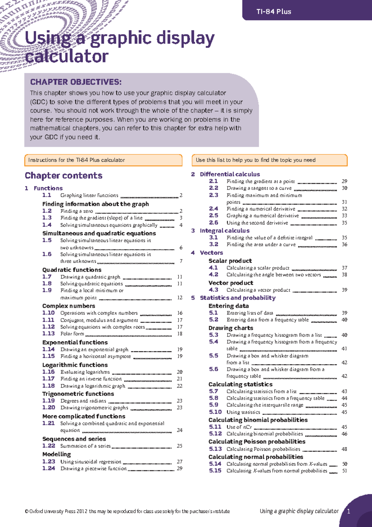 Higher ti84 gdc calculator MATH 102 UBC Studocu