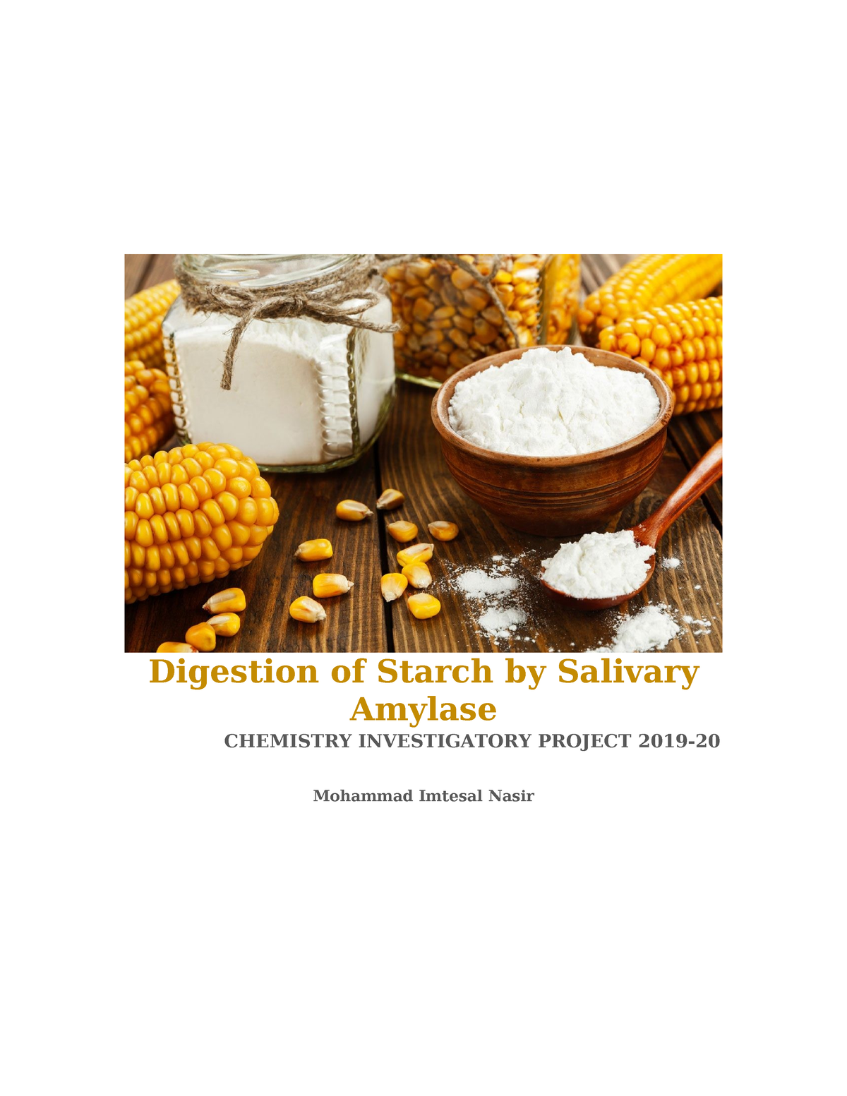 Digestion Of Starch By Salivary Amylase - Digestion Of Starch By ...