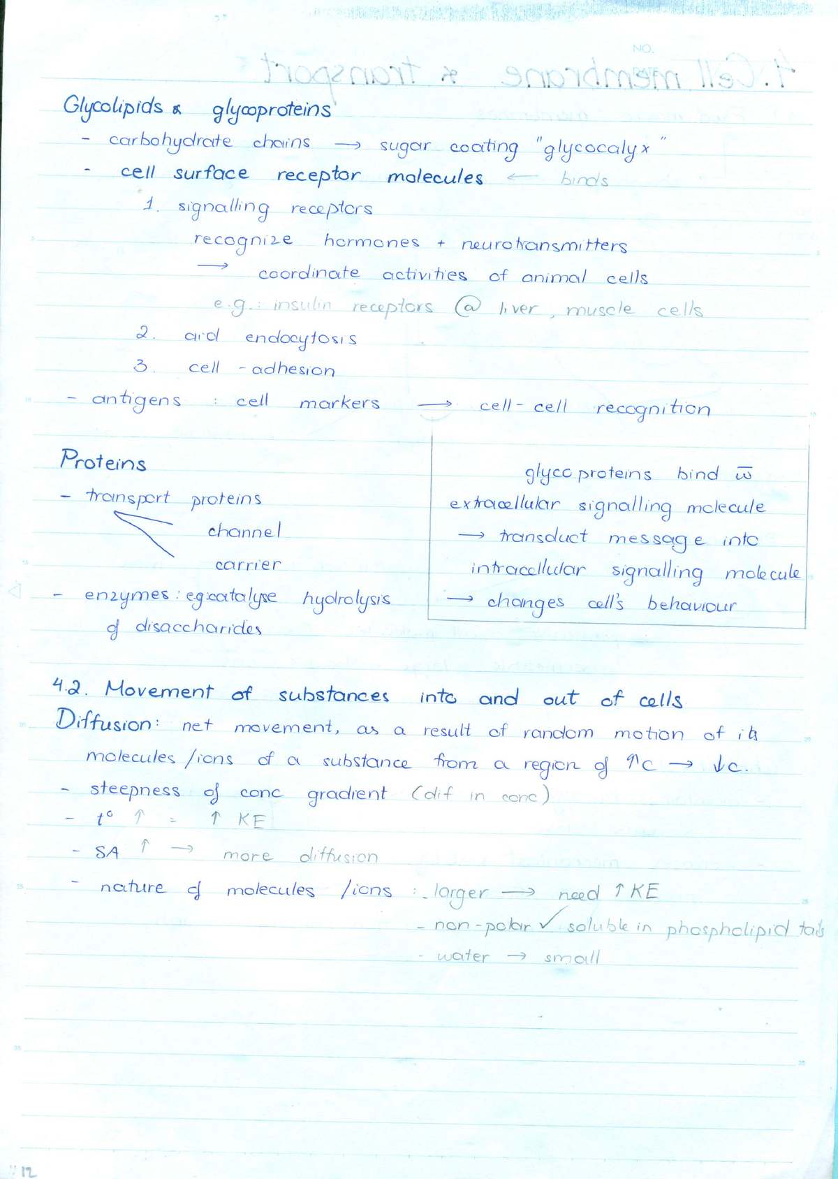 AS Biology All In One Handwritten Notes-17-18 - BIOL 1500 - Studocu