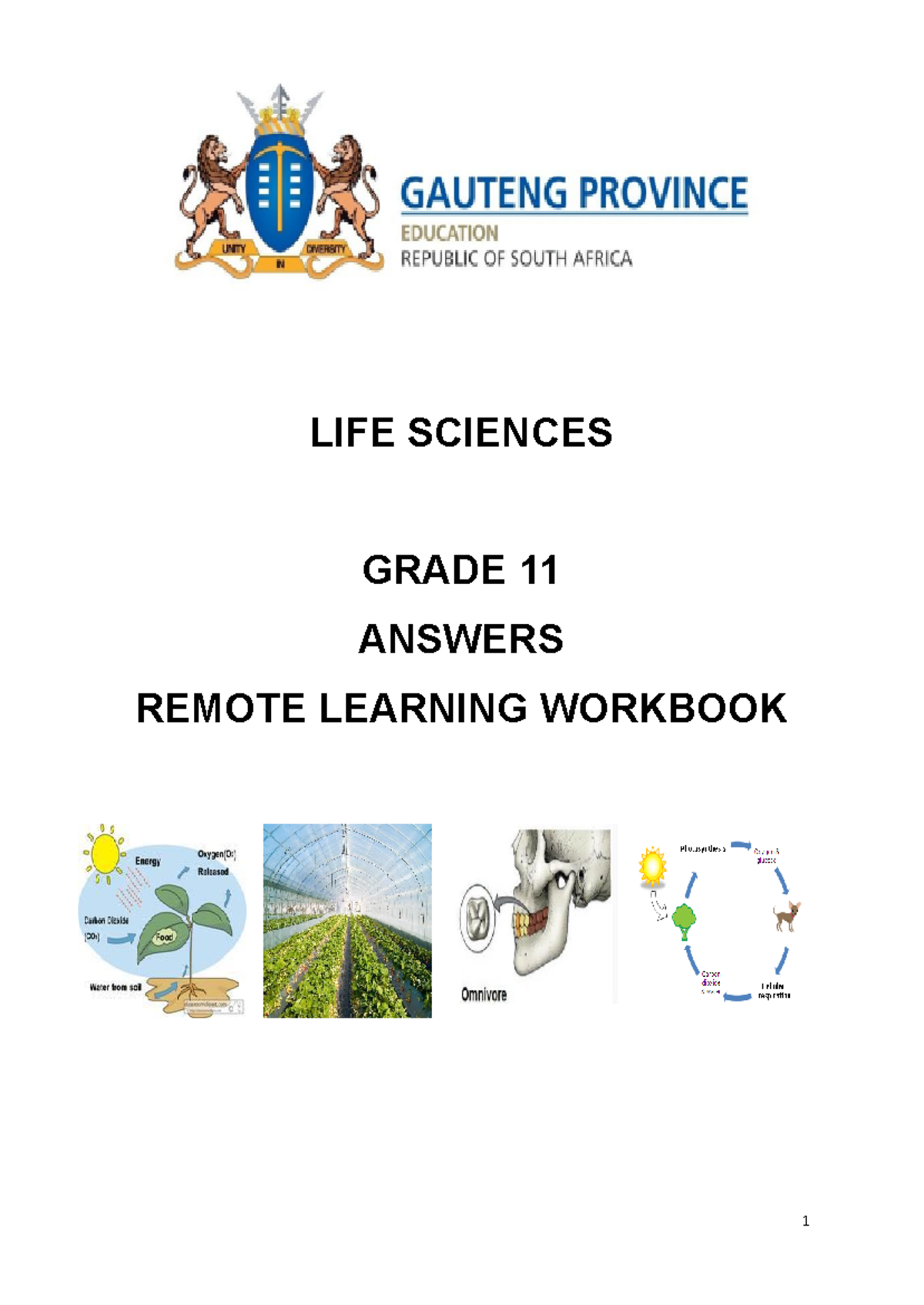 Gr.11 Life Sciences Answers for Remote learning booklet term 2 LIFE