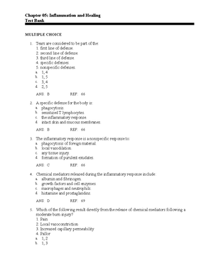 MIDTERM 07 2019, Questions And Answers - Chapter 20: Neoplasms And ...