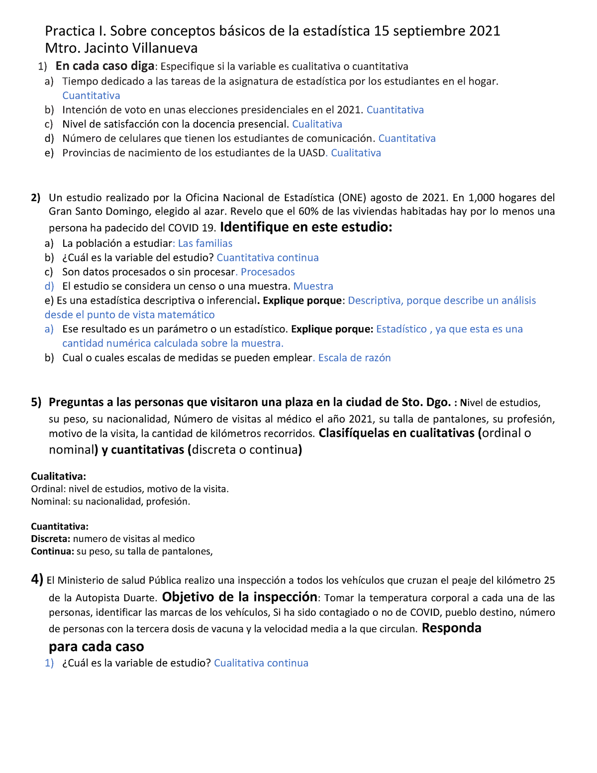 Practica 1estadisticas - Practica I. Sobre Conceptos B·sicos De La ...