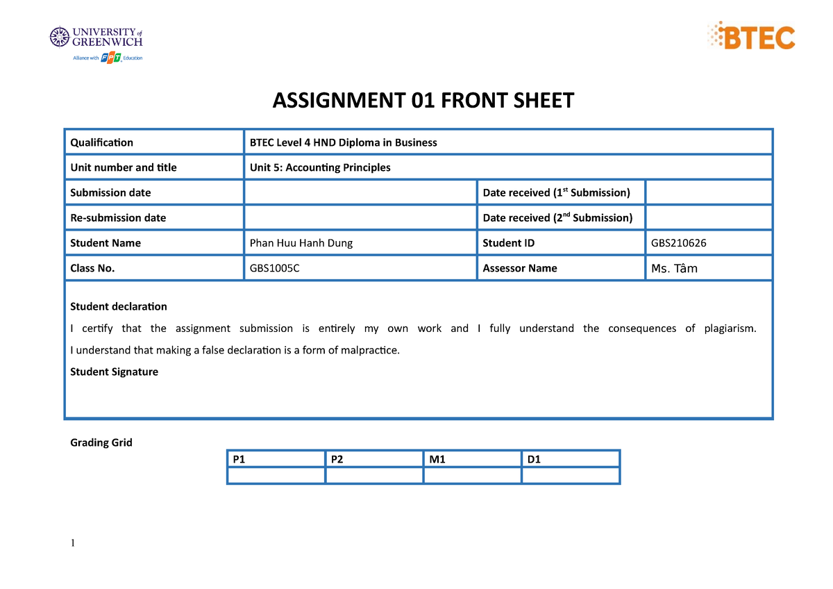 5038 assignment 1