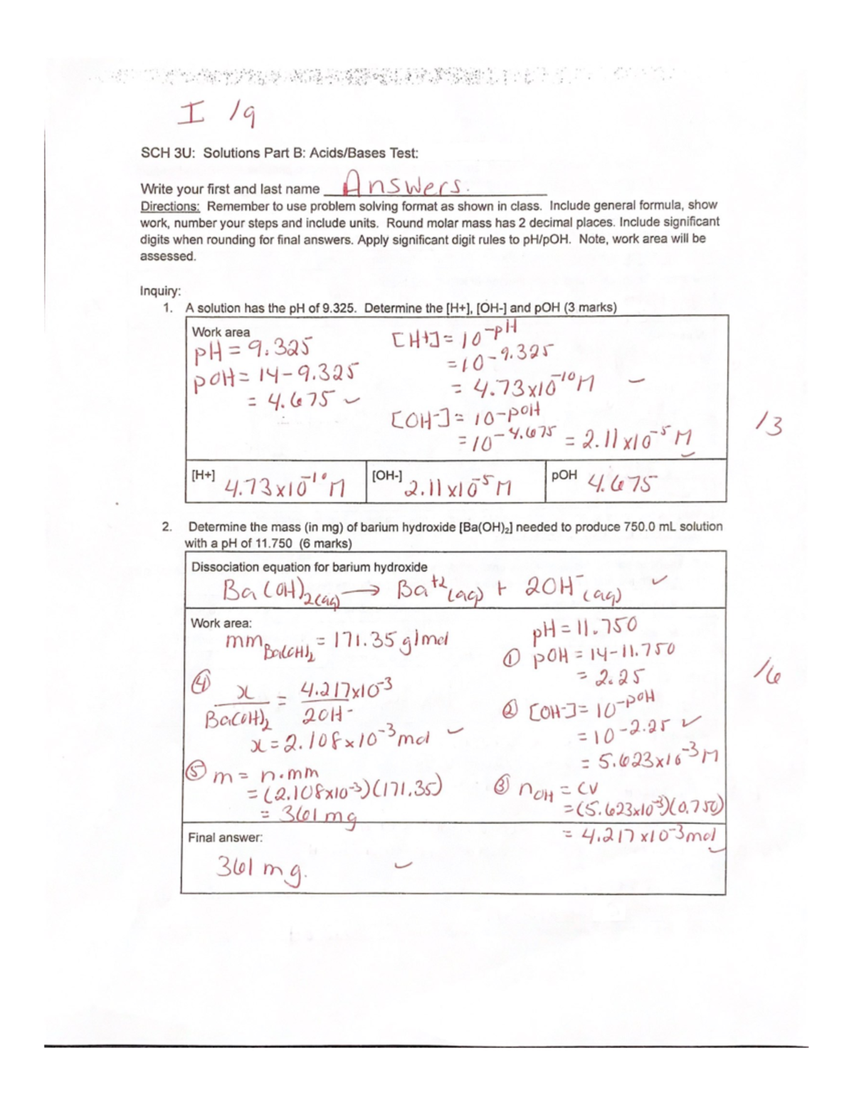 Answers Solutions Part b Test - Studocu