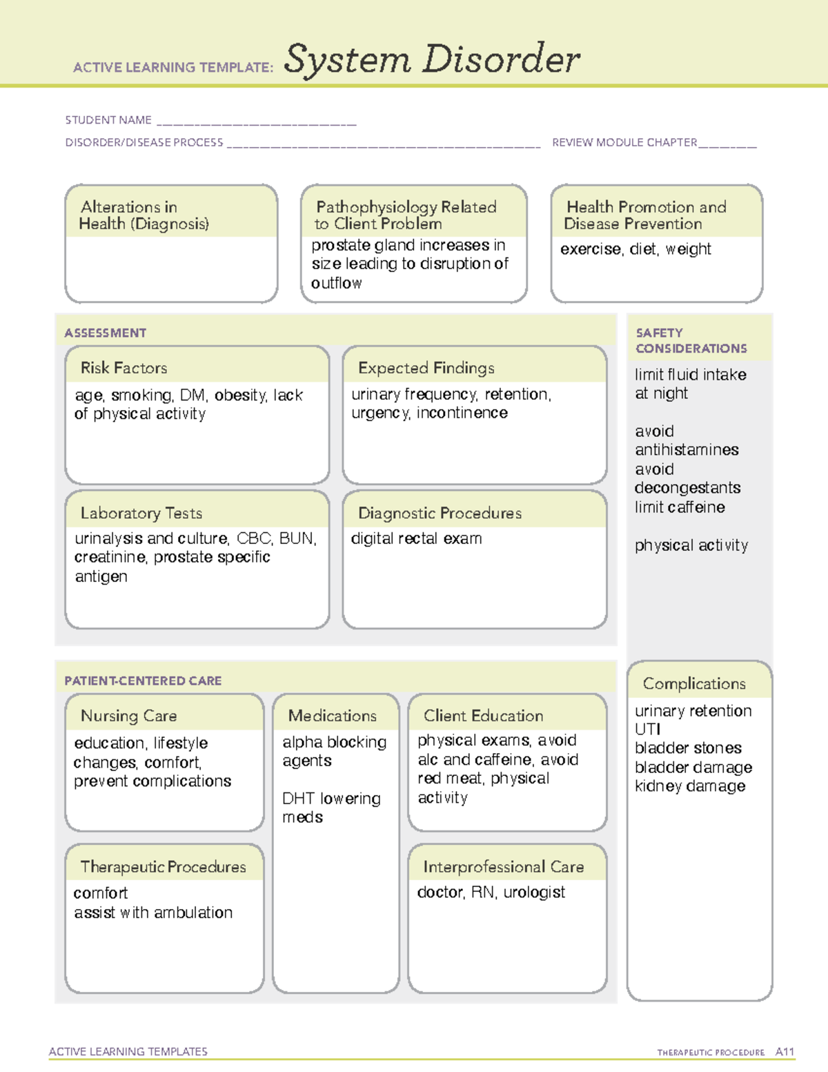 BPH - bah - ACTIVE LEARNING TEMPLATES THERAPEUTIC PROCEDURE A System ...