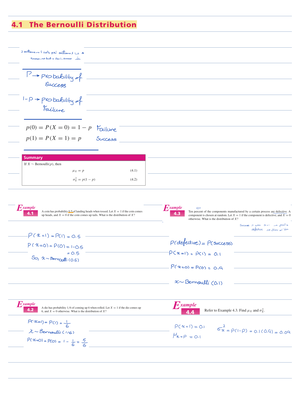 CH2 - statistics - Just notes - CH 2 see 2 I Experiment a processthat ...