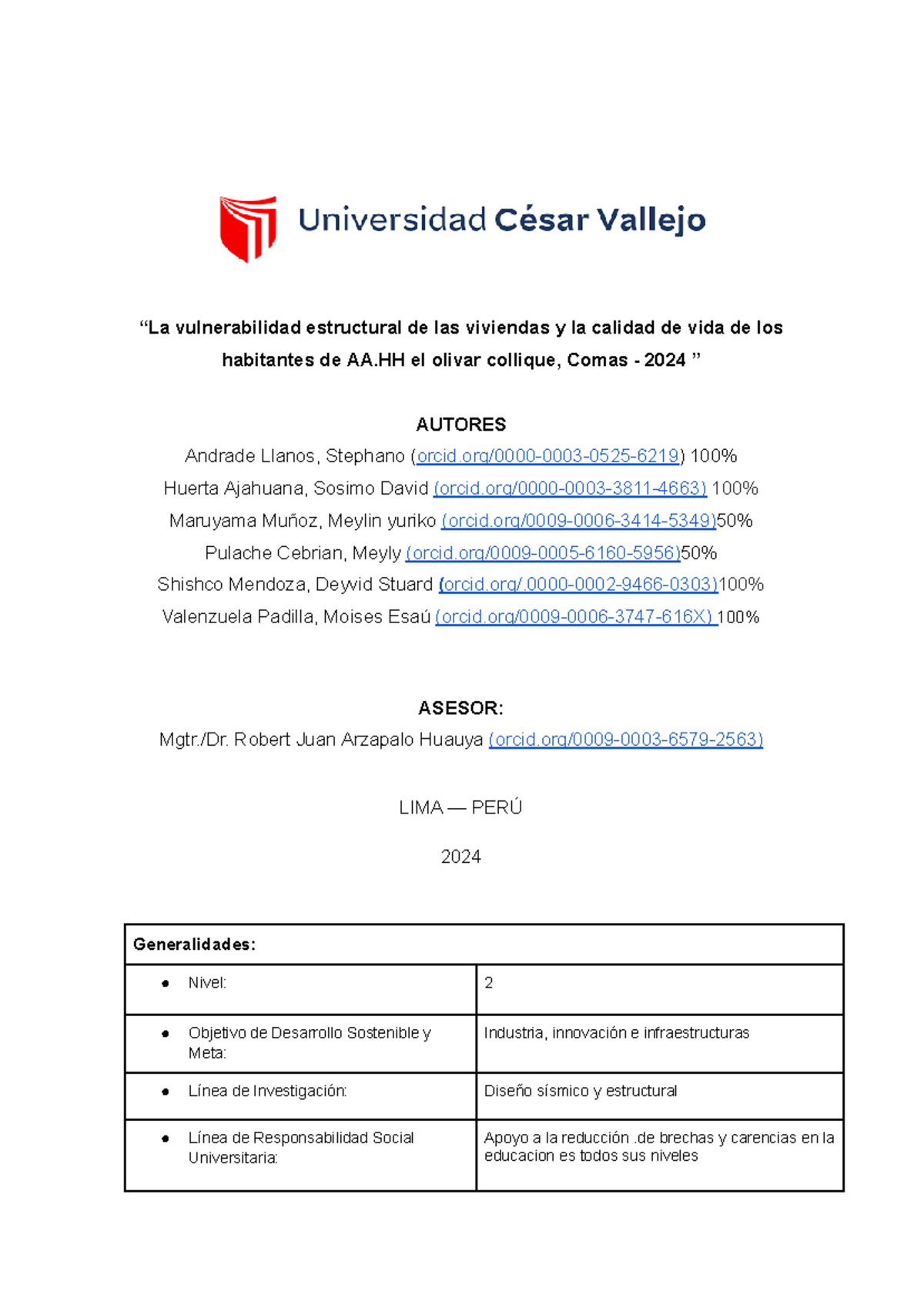 Informe+DE+ Tecnicas+PARA+LA+ Investigación - “La vulnerabilidad ...
